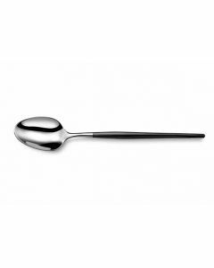 Soprano pvd black koffielepel Amefa per set van 6