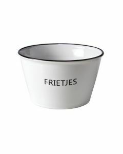 Potje met tekst 'frietjes' ø 13cm