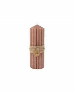 Kaars ribble camel ø 7cm H 20cm