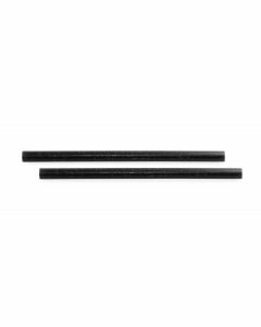 Refork drinkrietje zwart ø 8cm - lengte 24cm per set van 100