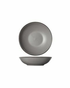 Diep bord Speckle grey