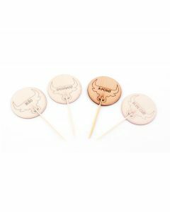 Steakmarker bamboe "à point" 9cm per set van 100