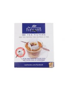 Theefilters + stick Finum per set van 100