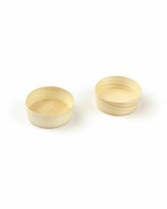 Bakje hout rond 3cl ø 5cm Sier Disposables per set van 50