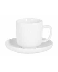 Espressotas en ondertas Moon white 9cl