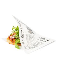 Vetdicht papieren zakje News Paper 17 x 17cm per set van 300