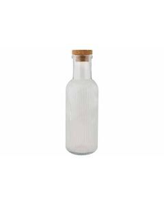 Raya fles 1L transparant met kurk