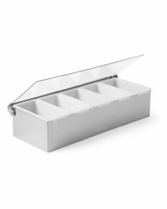 Ingrediëntenhouder 6 vaks rvs