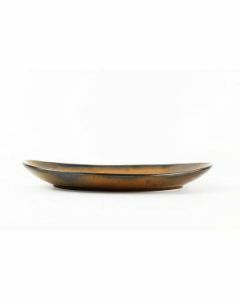Plat bord Escura donkerbruin 33x22,5cm