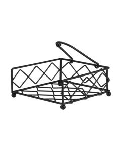 Servethouder zwart 14 x 14cm