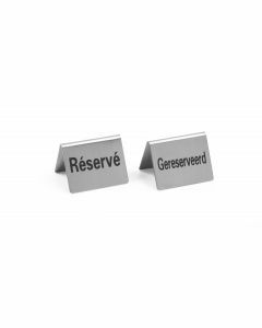 Pictogram gereserveerd rvs per set van 4