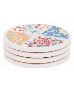 Glasonderzetter stoneware per set van 4
