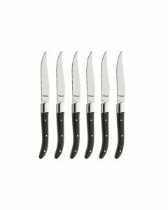 Royal steak steakmes zwart Amefa per set van 6