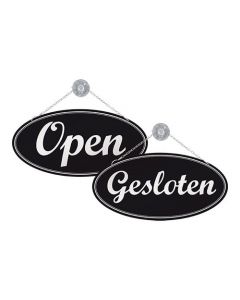 Open/gesloten zwart