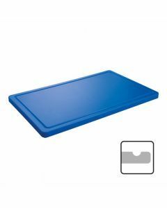 Snijplank blauw 50 x 30cm met geul