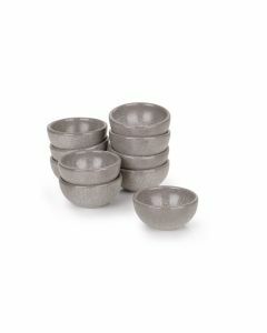 Mini potje Granite grey ø 5,6cm per set van 10