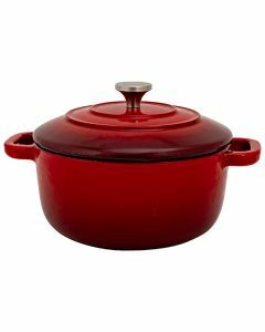 Mini gietijzeren stoofpot Fontestic red