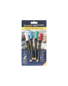 Krijtstift liquid multi colour per set van 4