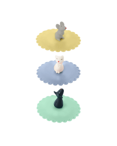 Dotz deksel uit silicone "Animals" ø 10,5cm