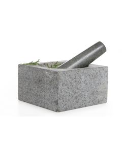 Mortier en stamper graniet 14 x 8cm