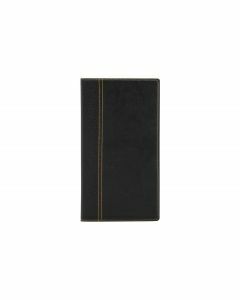 Trendy rekening mapje zwart 23 x 13cm