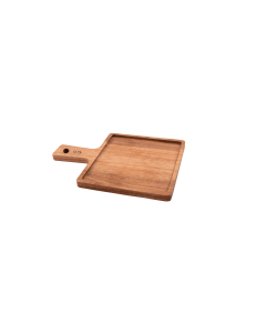 Hamburgerplank met handvat vierkant 21cm