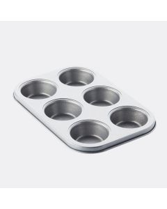 Bakvorm met anti-aanbaklaag voor 6 muffins