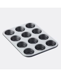 Bakvorm met anti-aanbaklaag voor 12 muffins