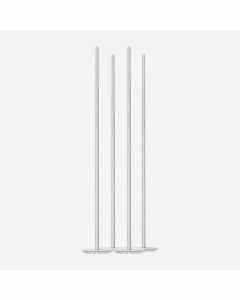 Set van 4 cocktailstampers/swizzle sticks rvs 20,3cm