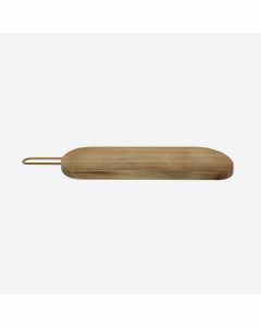 Serveerplank met koperen handvat Point-Virgule uit acaciahout 50x12x2cm