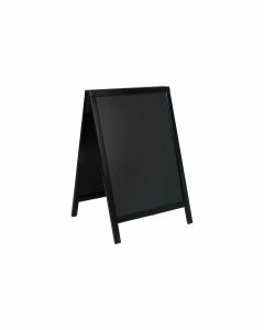 Stoepkrijtbord Woody zwart 54,5 x 44 x 85cm