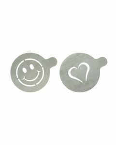 Set van 2 coffee stencils inox