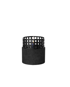 Tenderflame Signal Hill tafelhaard uit staal zwart ø 12cm