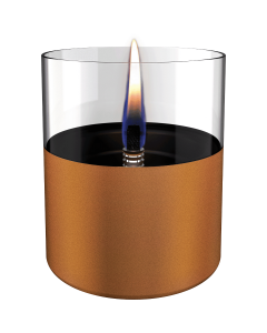 Tenderflame Lilly 10 kaars uit glas / koperkleur ø 10cm