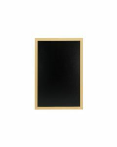 Woody muurkrijtbord 80x60cm kader Teak Securit